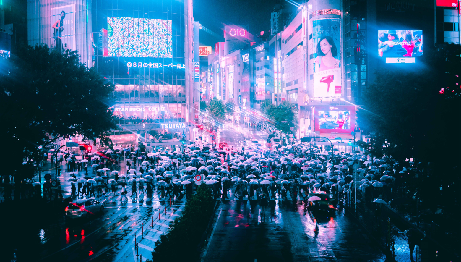 Tokyo’s city night lights photo